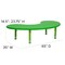 Emma and Oliver 35"W x 65"L Half-Moon Plastic Height Adjustable Activity Table